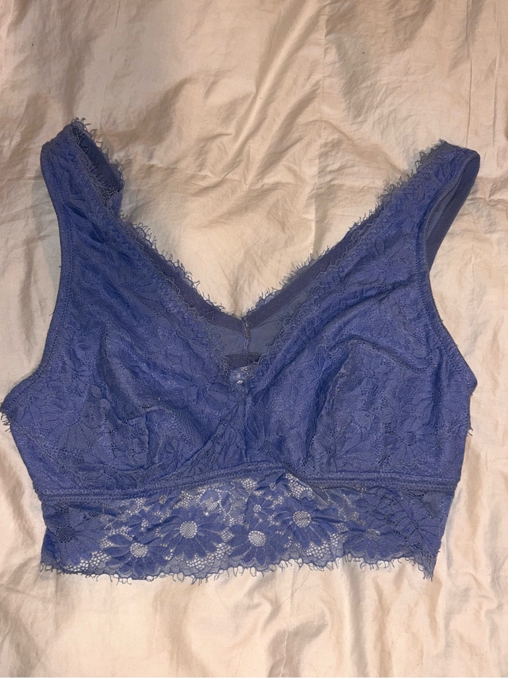 aerie Lace Bralette in Periwinkle Blue